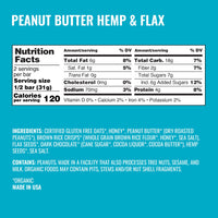 Peanut Butter Hemp & Flax Bars