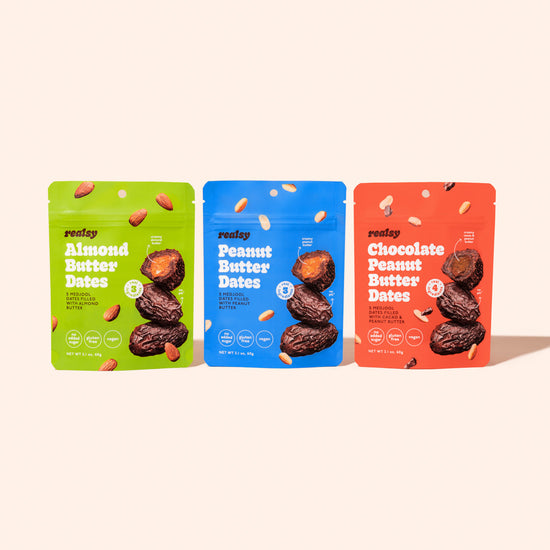 Variety Pack Nut Butter Dates | Snack Packs