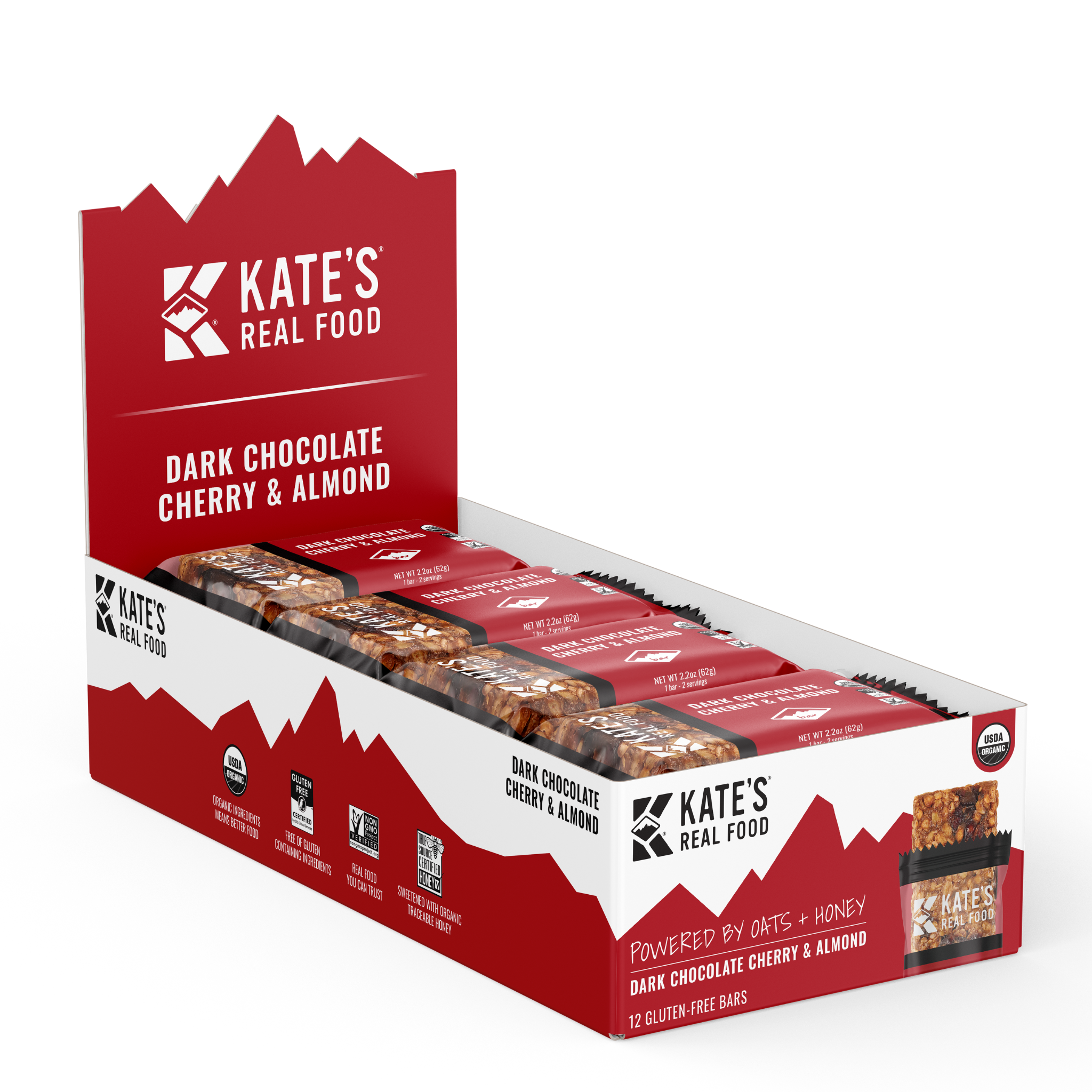 Dark Chocolate Cherry & Almond Bars