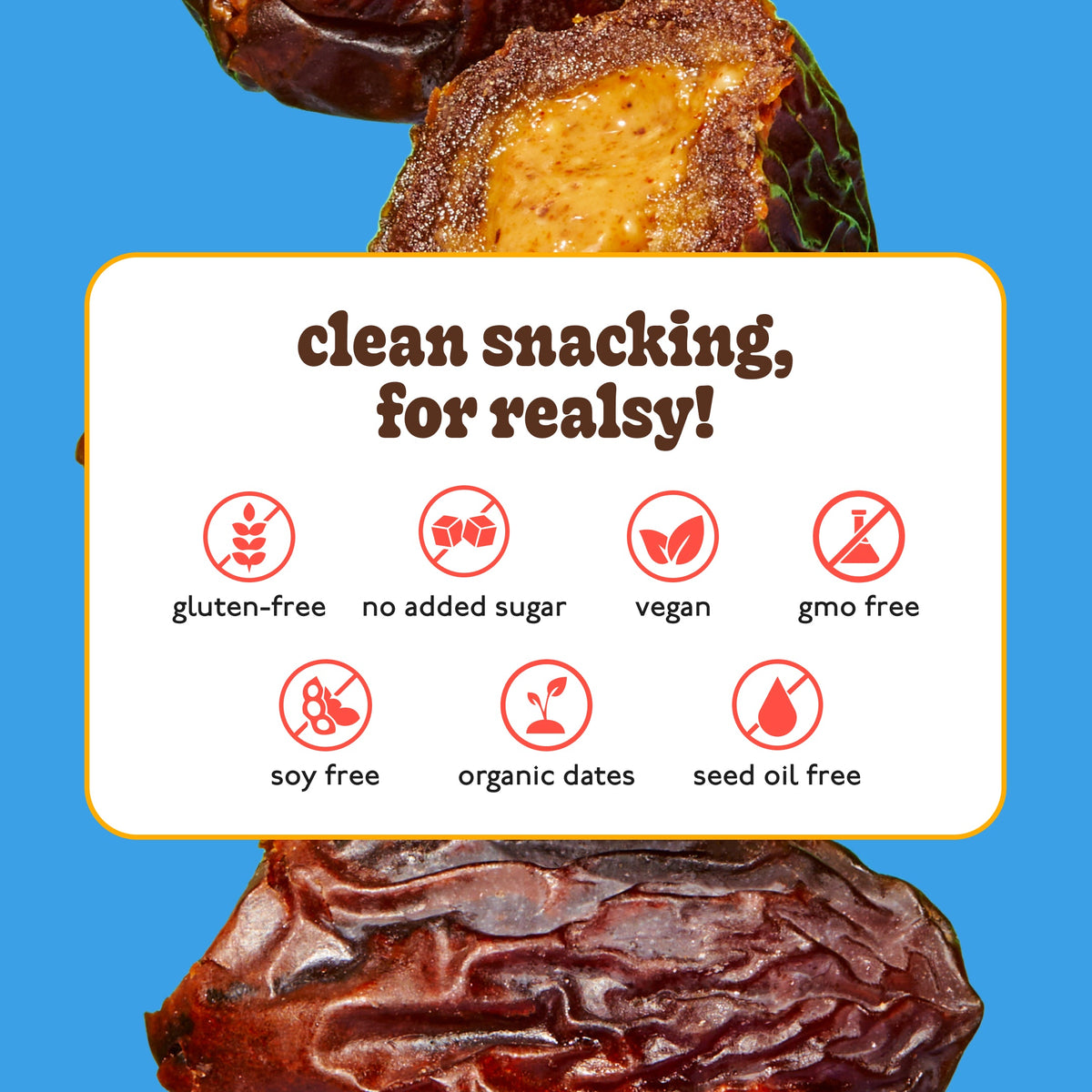 Peanut Butter Dates | Individually Wrapped