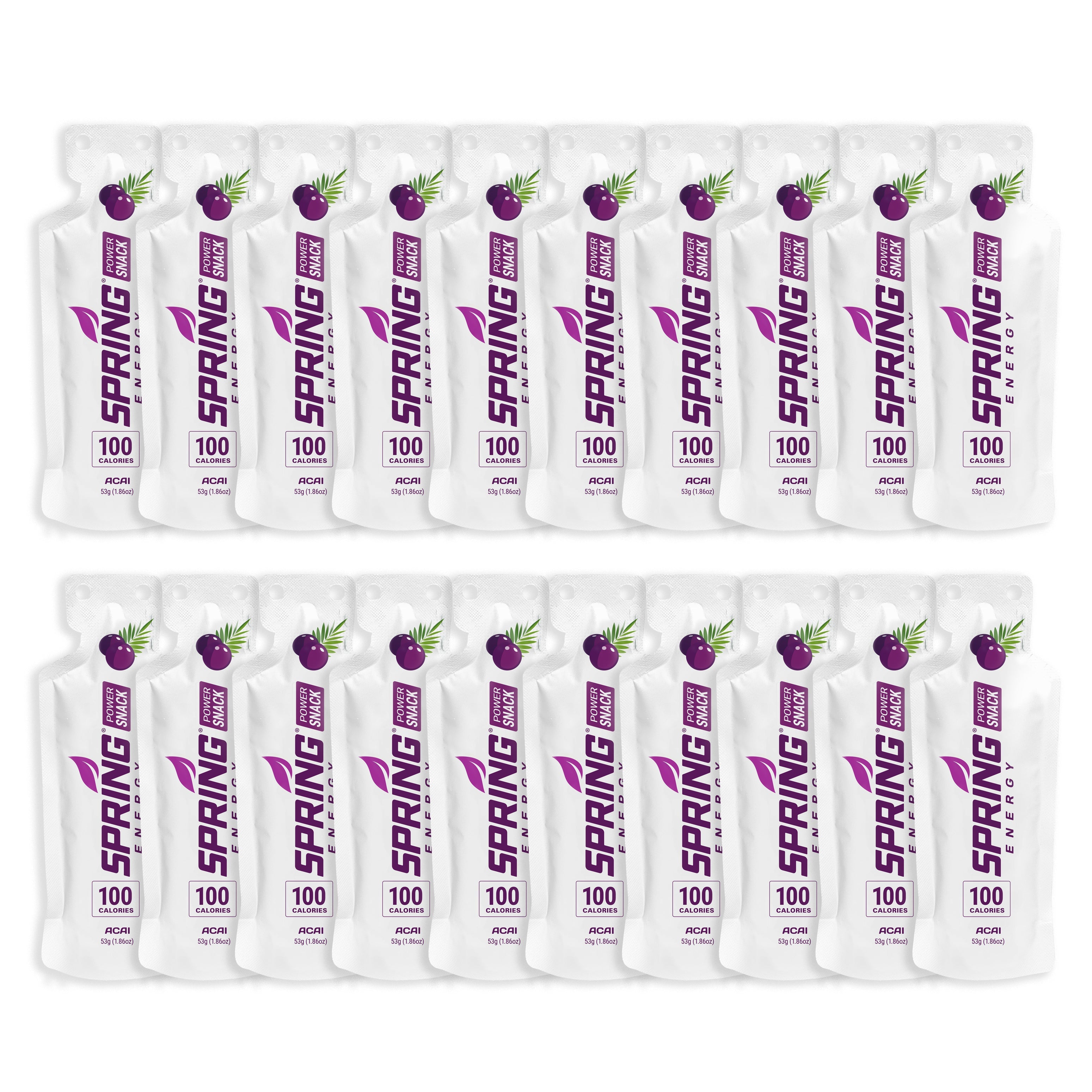 Acai Power Snack (Vegan) 100 Kcal - A Light Energy Gel For Daily Training