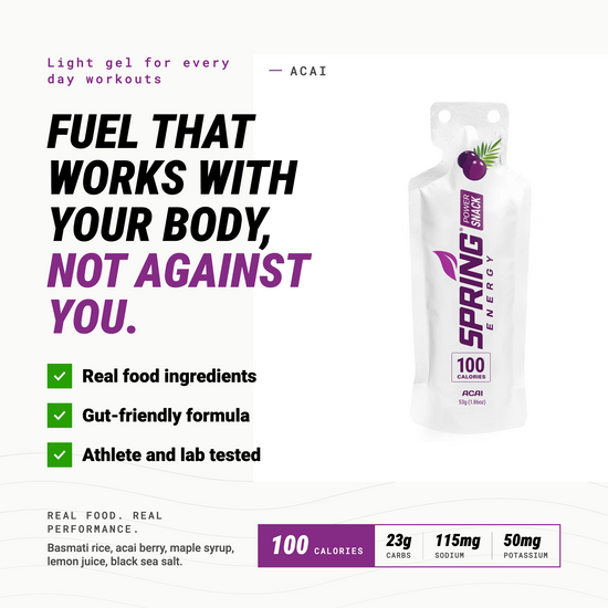 Acai Power Snack (Vegan) 100 Kcal - A Light Energy Gel For Daily Training