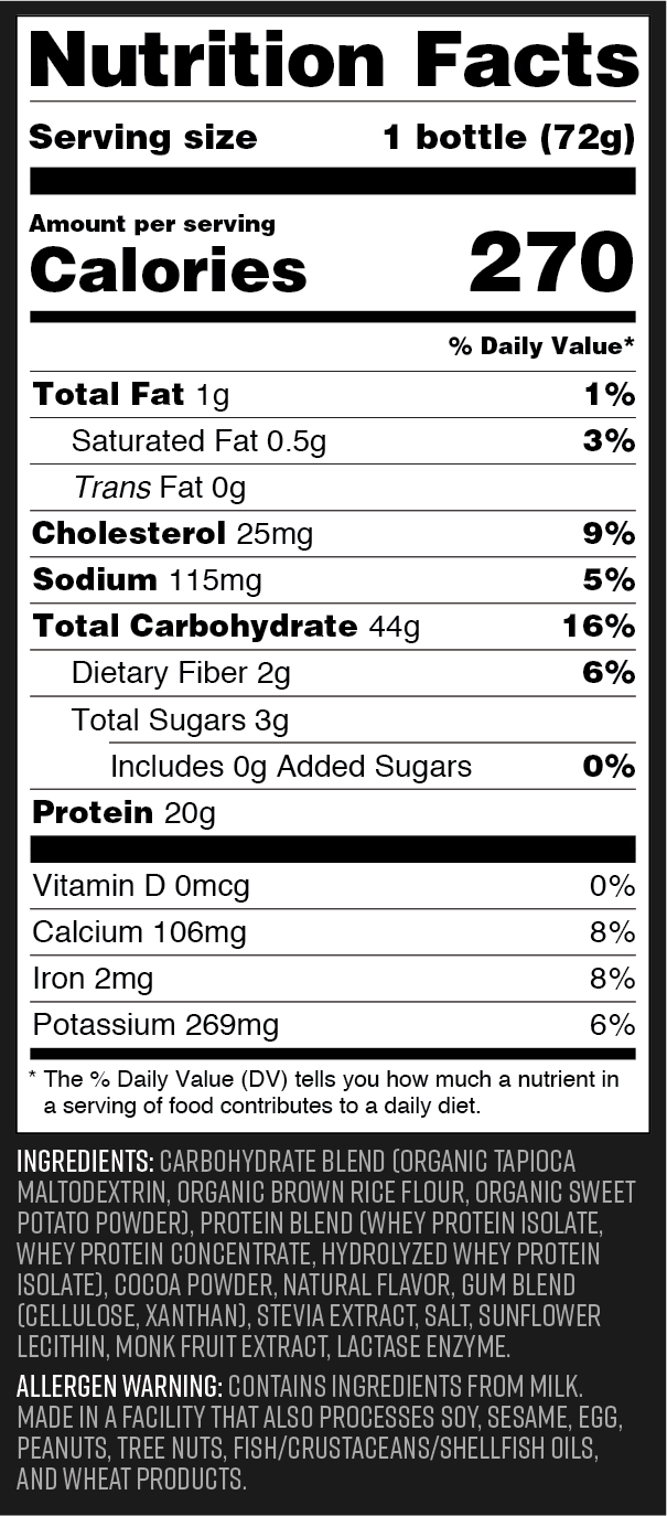Chocolate Athletic Fuel PHINTECH™ Bottle