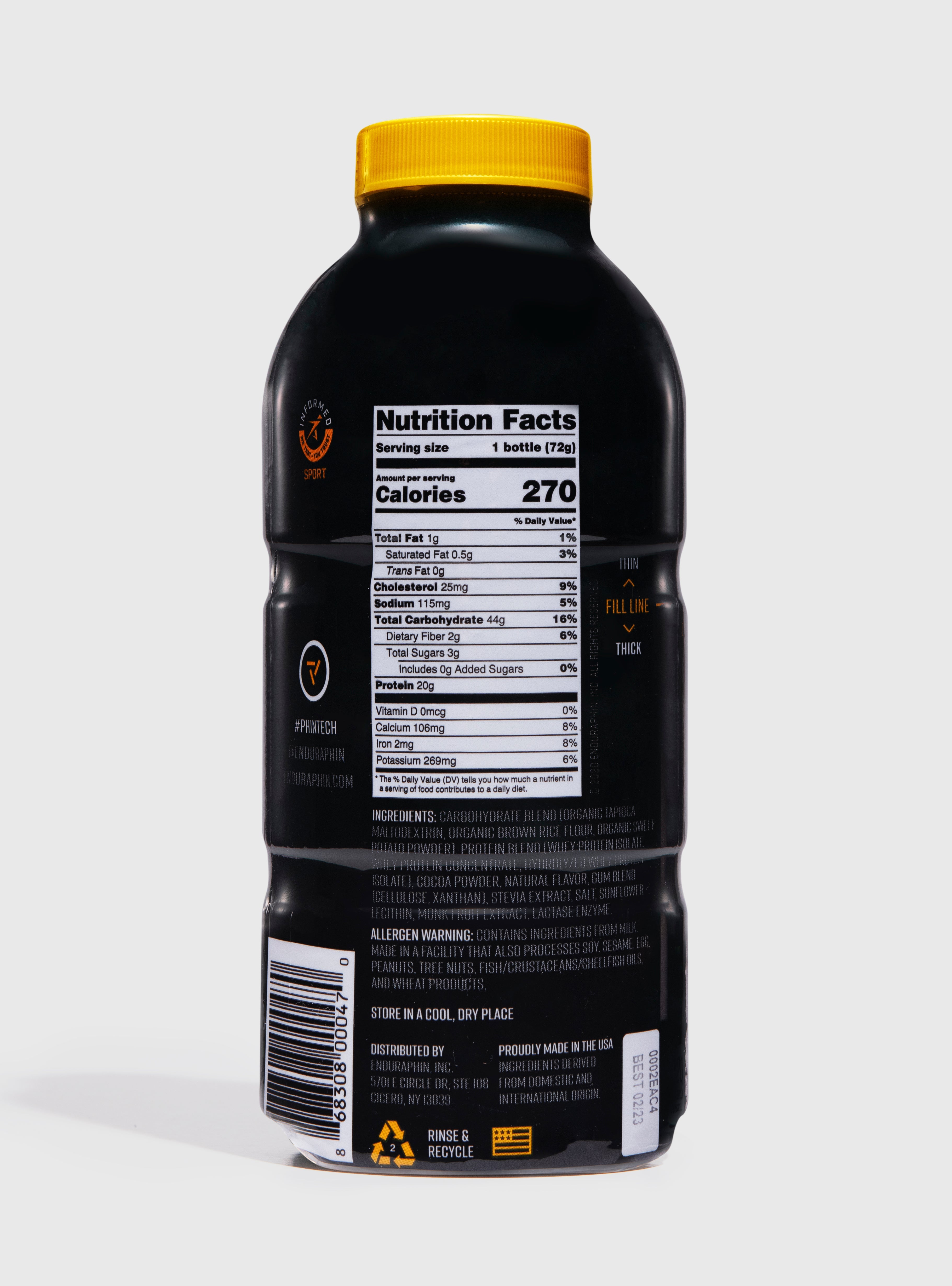 Chocolate Athletic Fuel PHINTECH™ Bottle