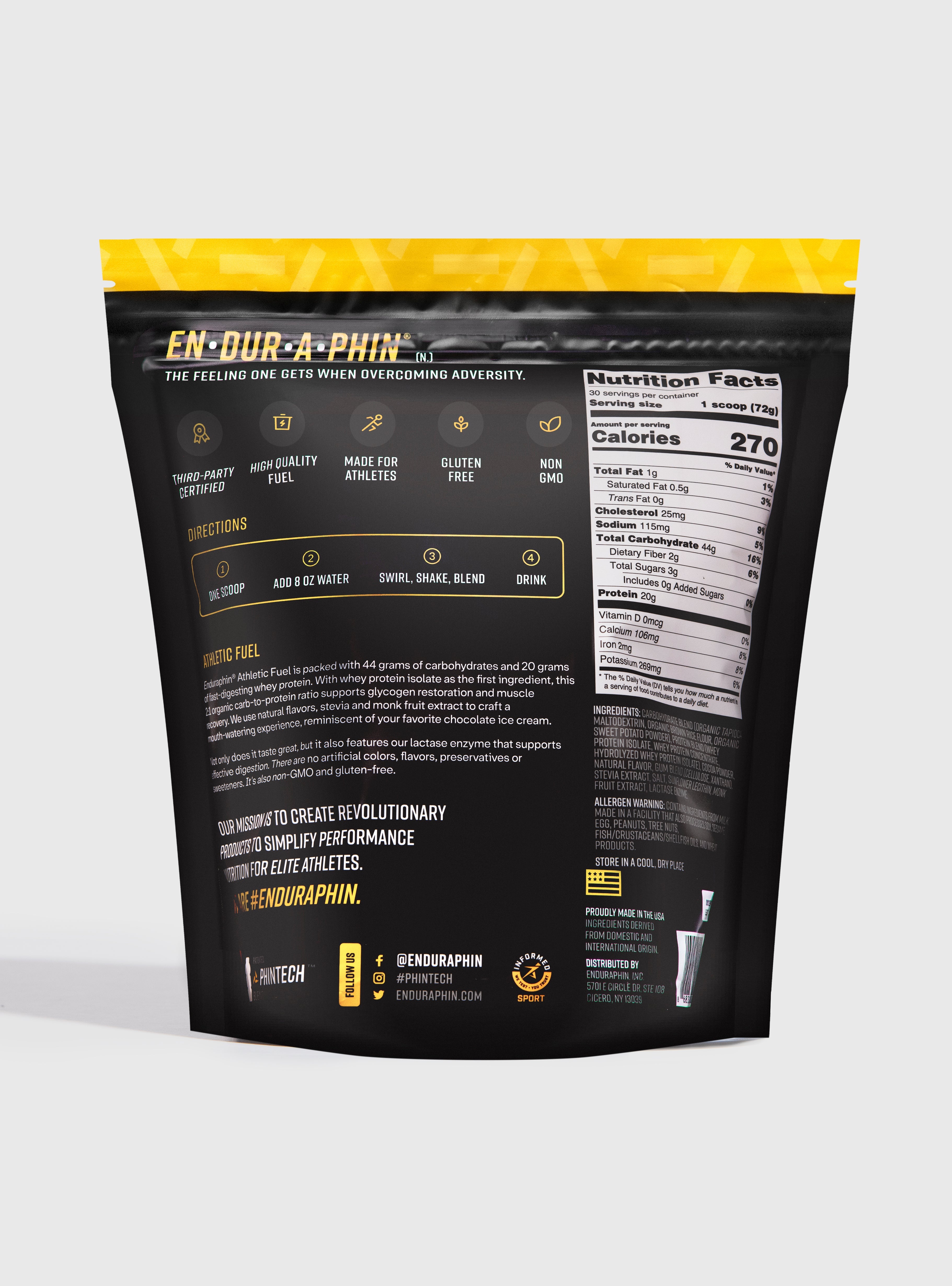 Chocolate Athletic Fuel Pouch
