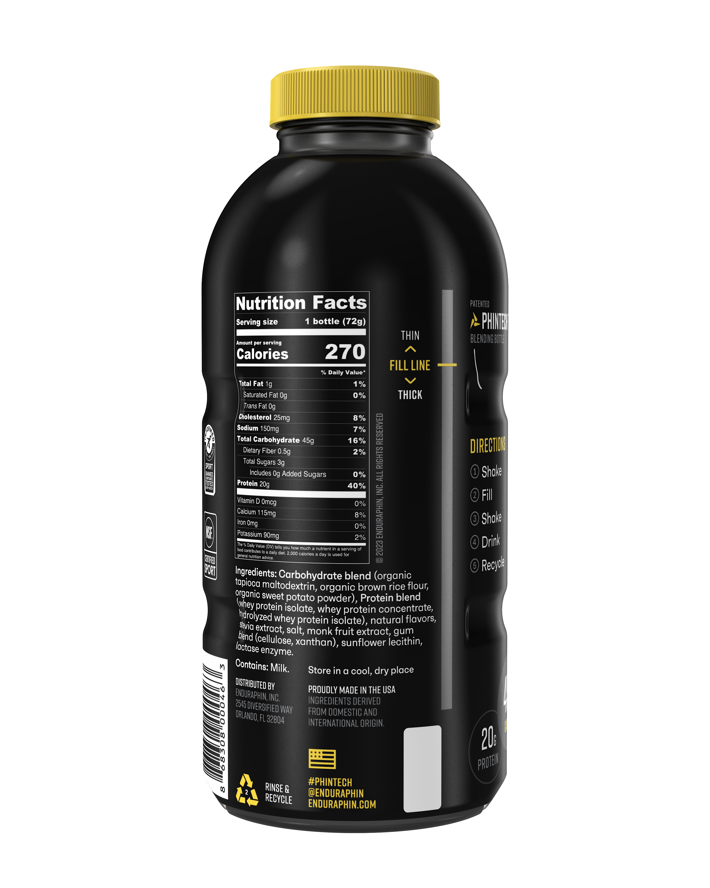 Chocolate Athletic Fuel PHINTECH™ Bottle