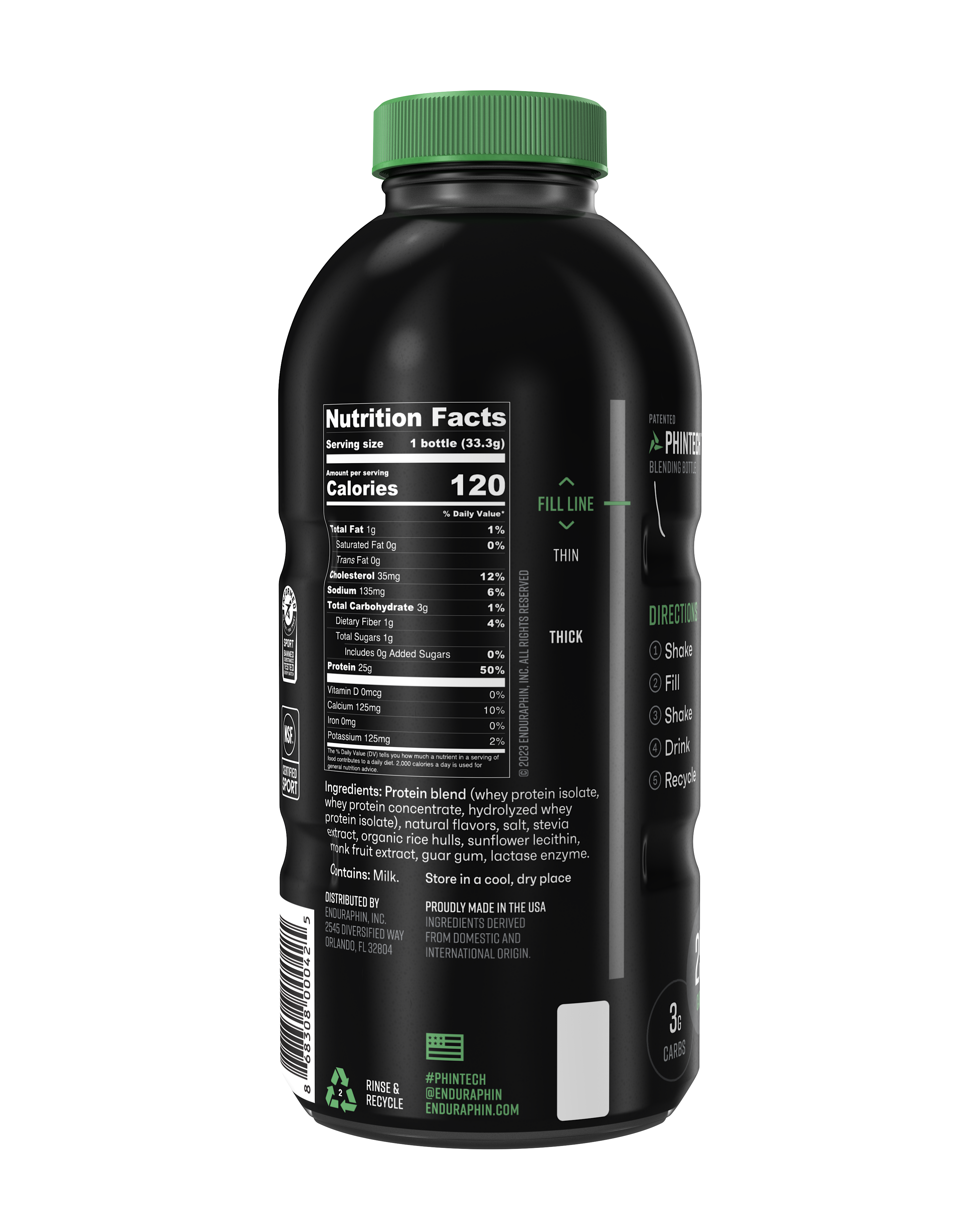 Vanilla Whey Protein PHINTECH™ Bottle