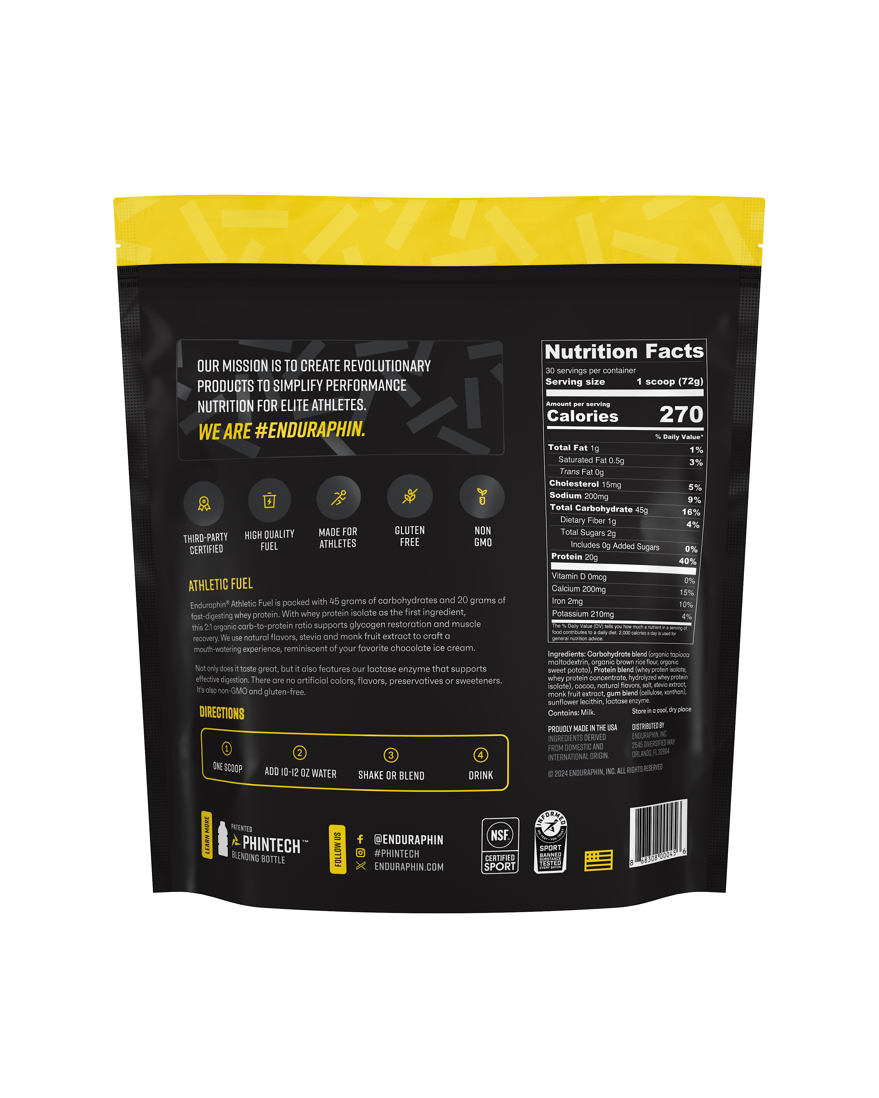 Chocolate Athletic Fuel Pouch