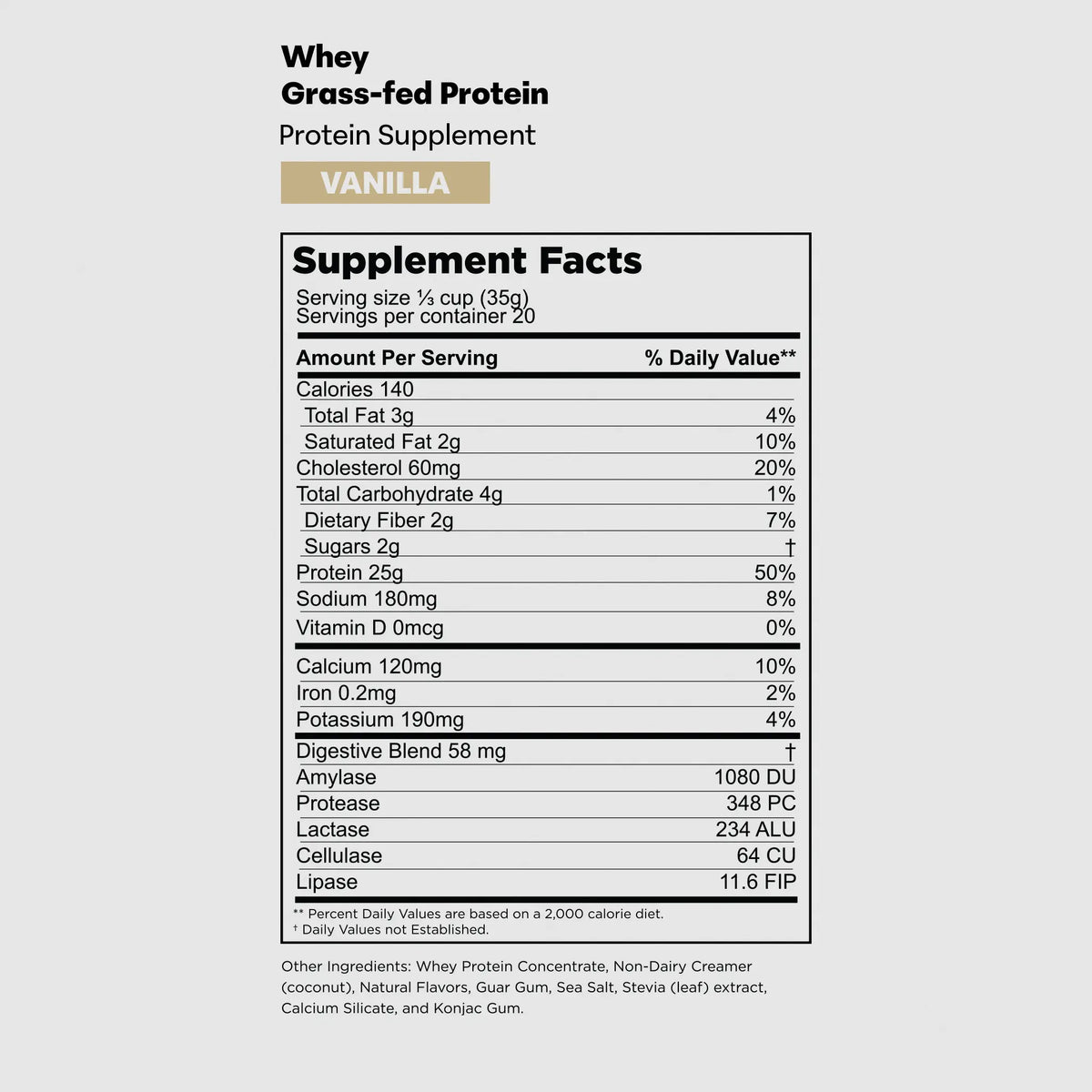 Grass-Fed Whey Protein