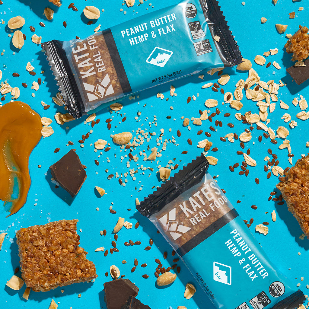 Peanut Butter Hemp & Flax Bars