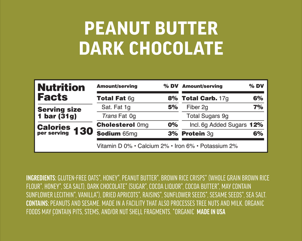 Peanut Butter Dark Chocolate Mini Bar