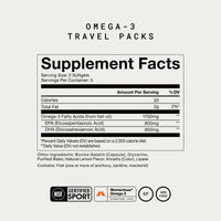 Omega-3 Travel Packs