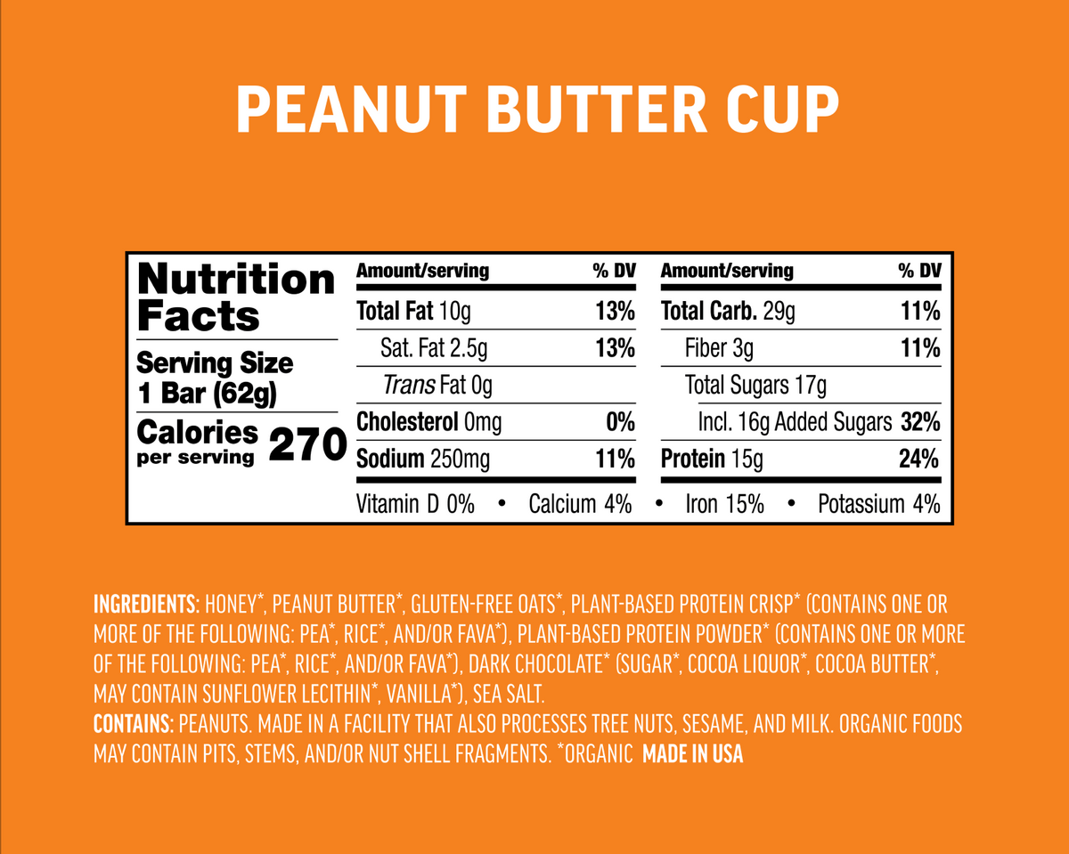 Peanut Butter Cup Protein Bar