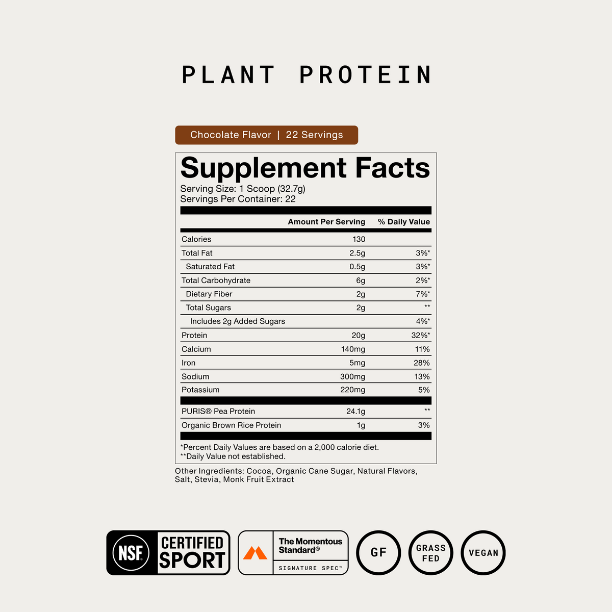 100% Plant Protein Powder