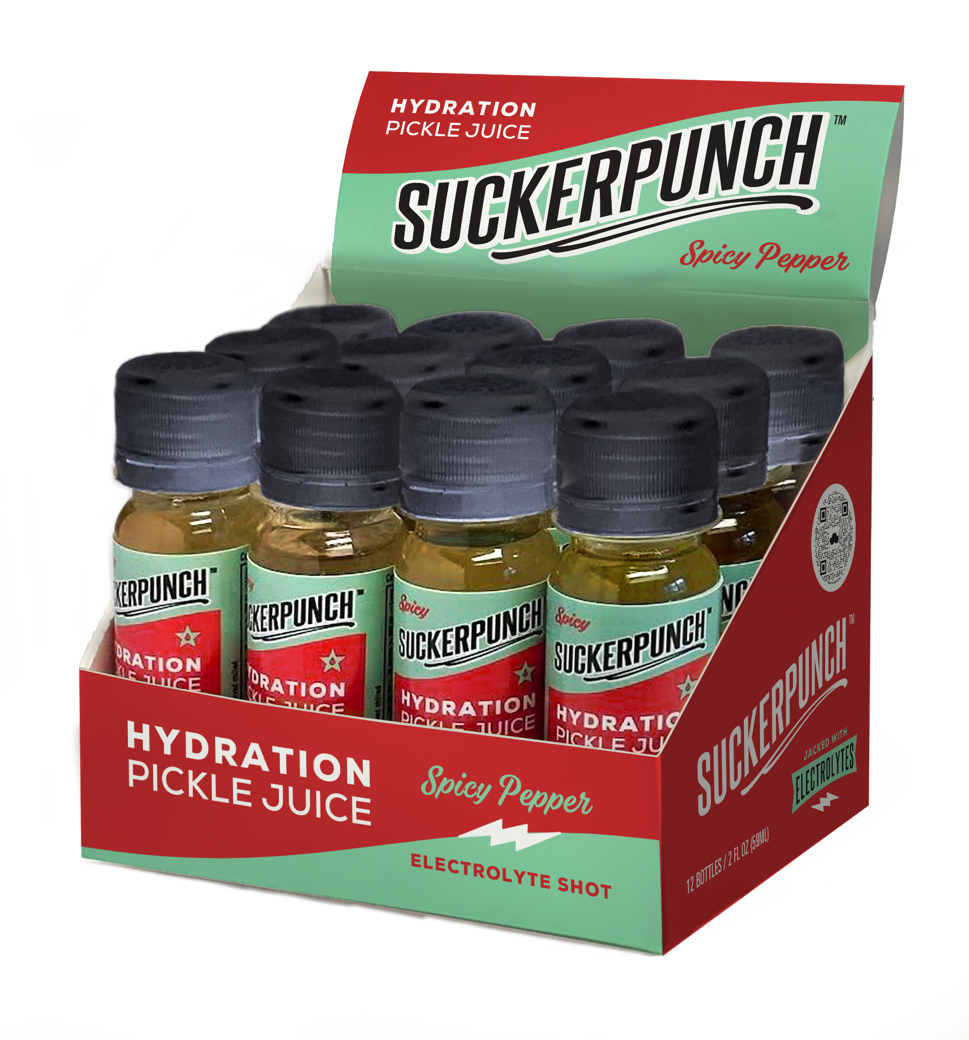 2oz Pickle Juice Shooter, Spicy (12 count)