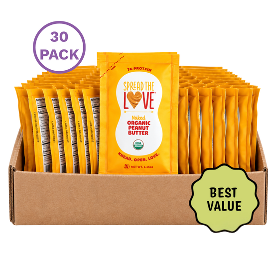 NAKED Organic Peanut Butter Single Serve Packets