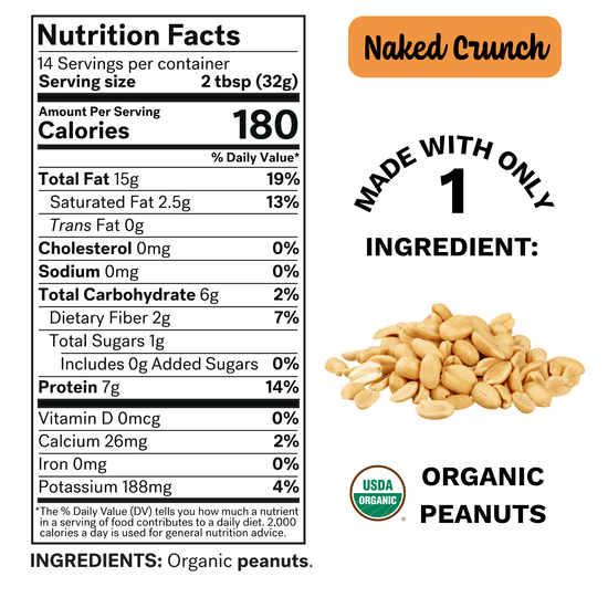 NAKED CRUNCH Organic Peanut Butter