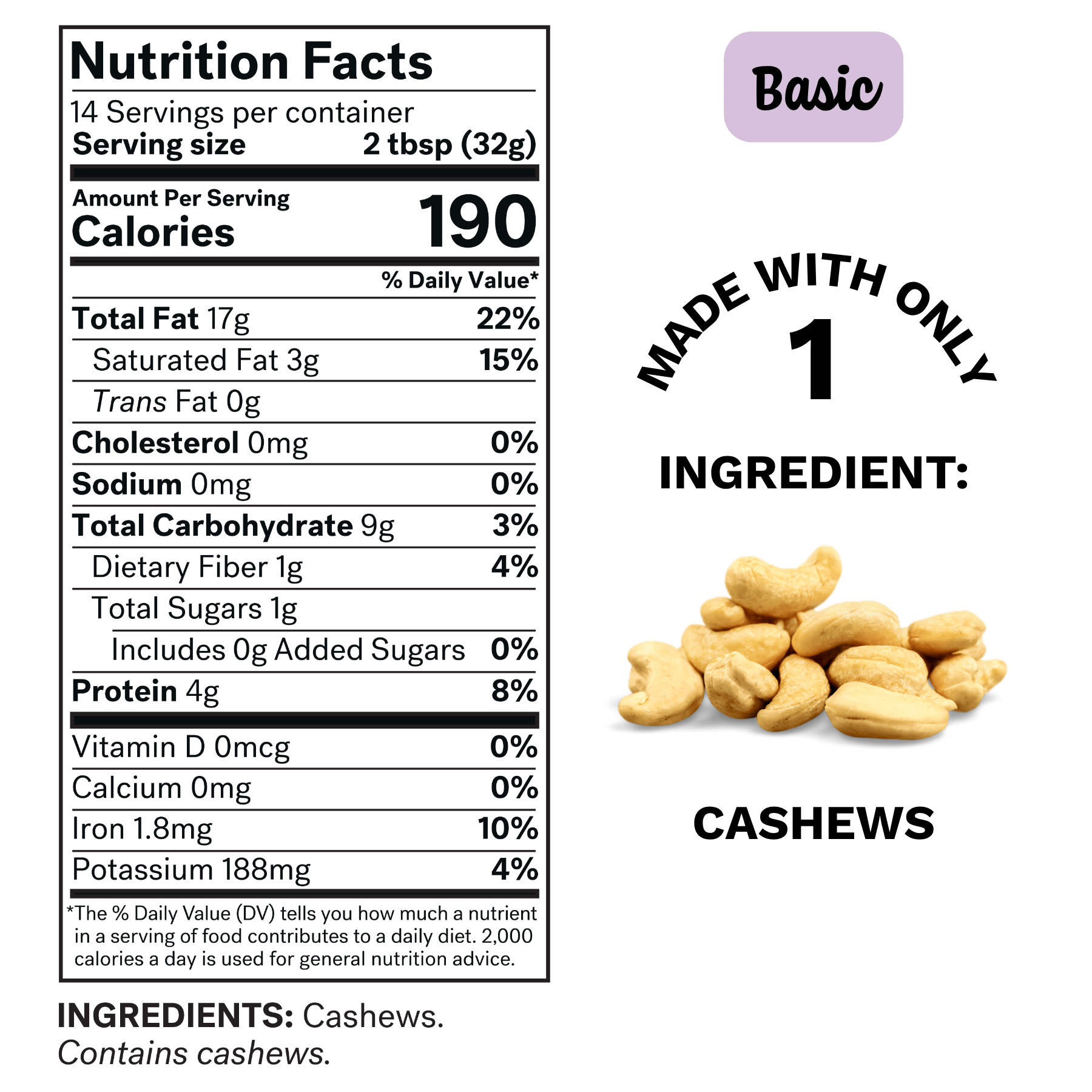 BASIC Cashew Butter
