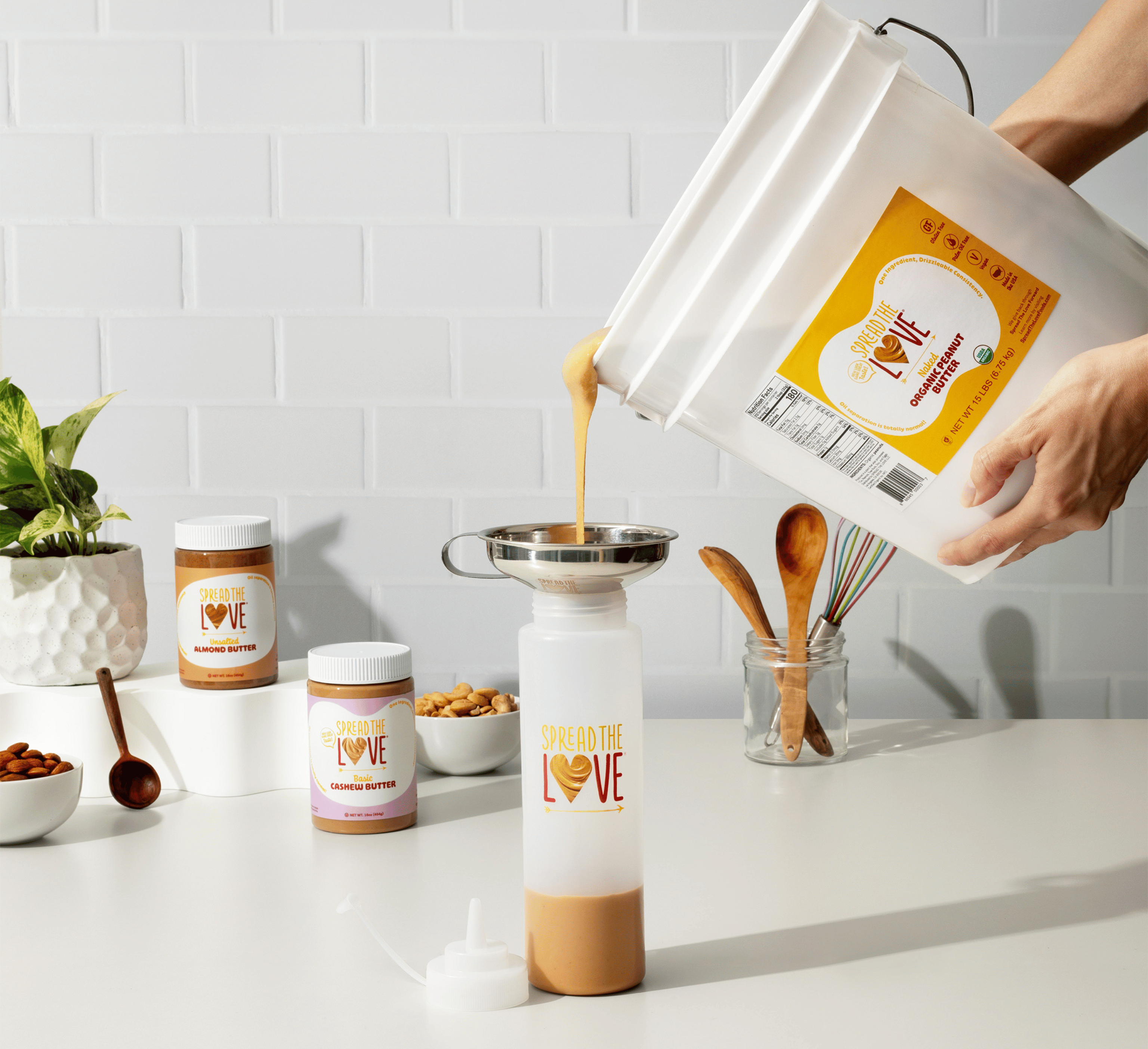 NAKED Organic Peanut Butter Pail 15 Pounds