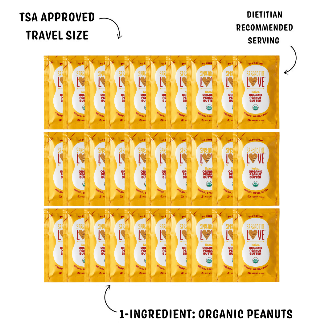 NAKED Organic Peanut Butter Single Serve Packets