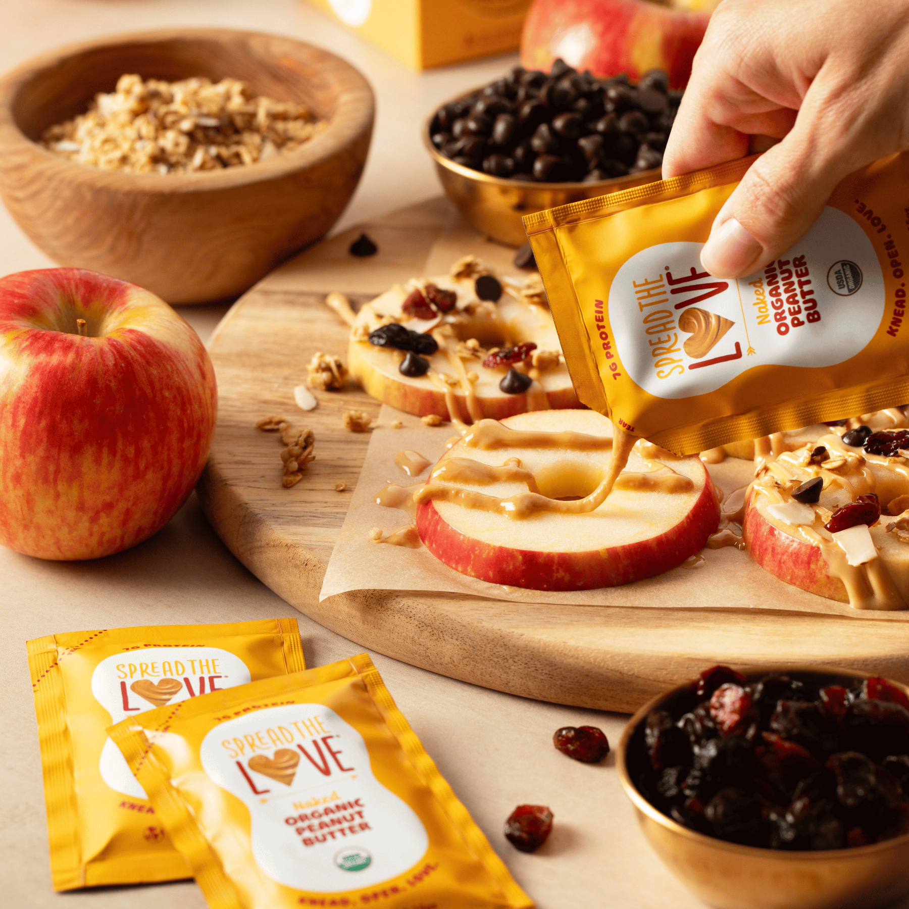 NAKED Organic Peanut Butter Single Serve Packets