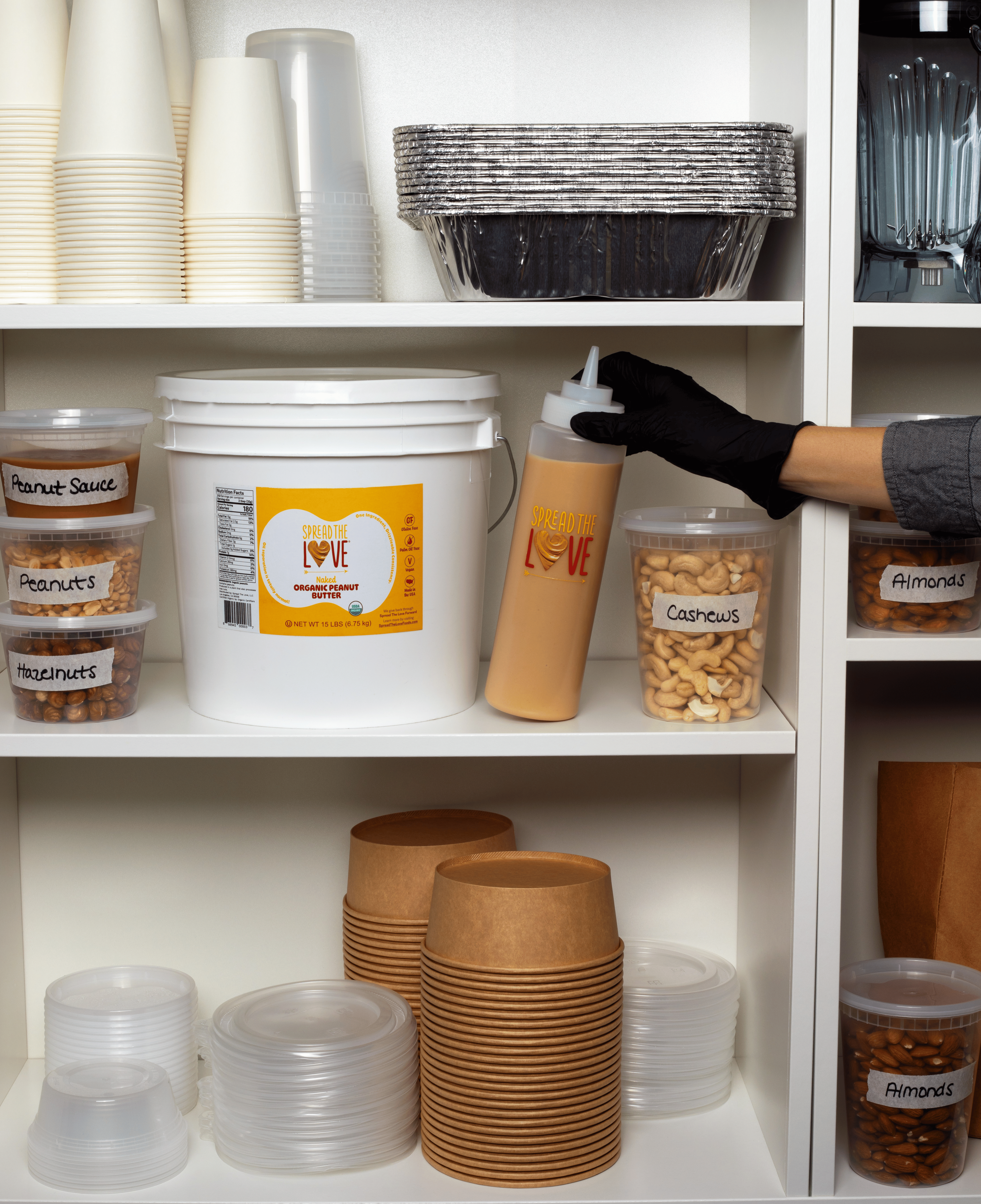 NAKED Organic Peanut Butter Pail 15 Pounds