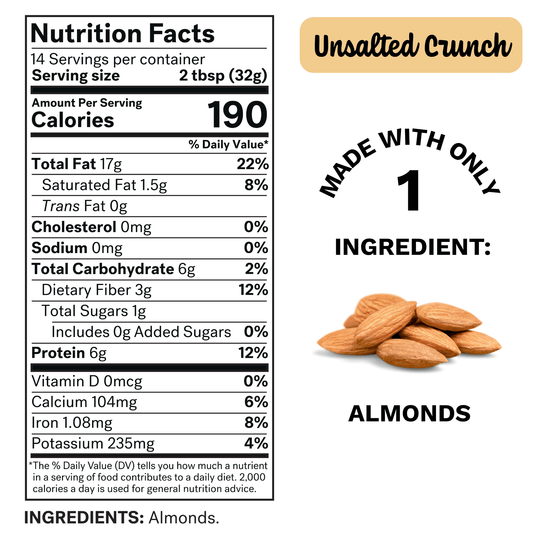 UNSALTED CRUNCH Almond Butter