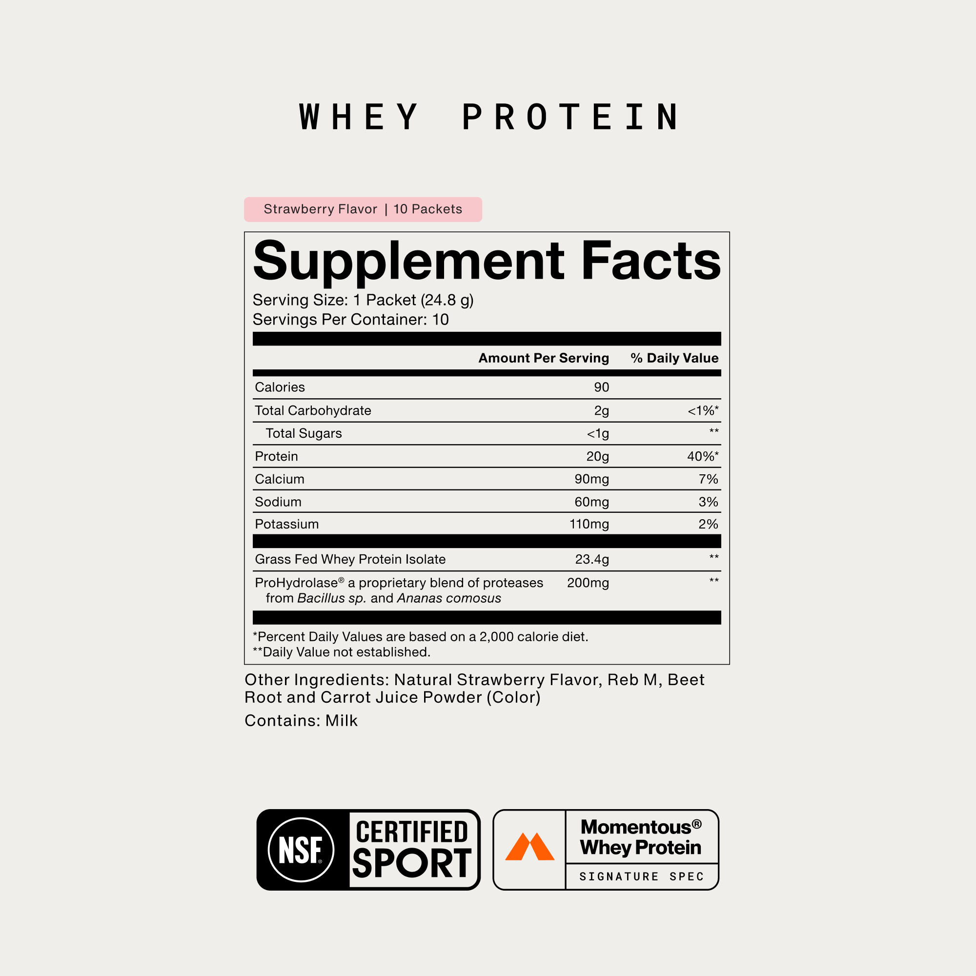 Whey Protein Isolate 10-Travel Packs