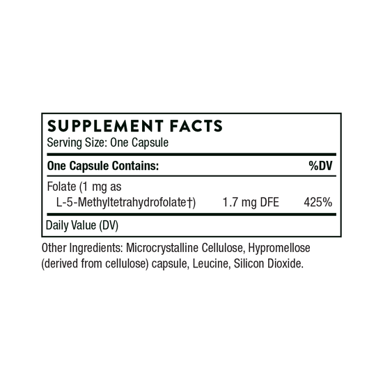 5-MTHF 1 mg - 60 servings