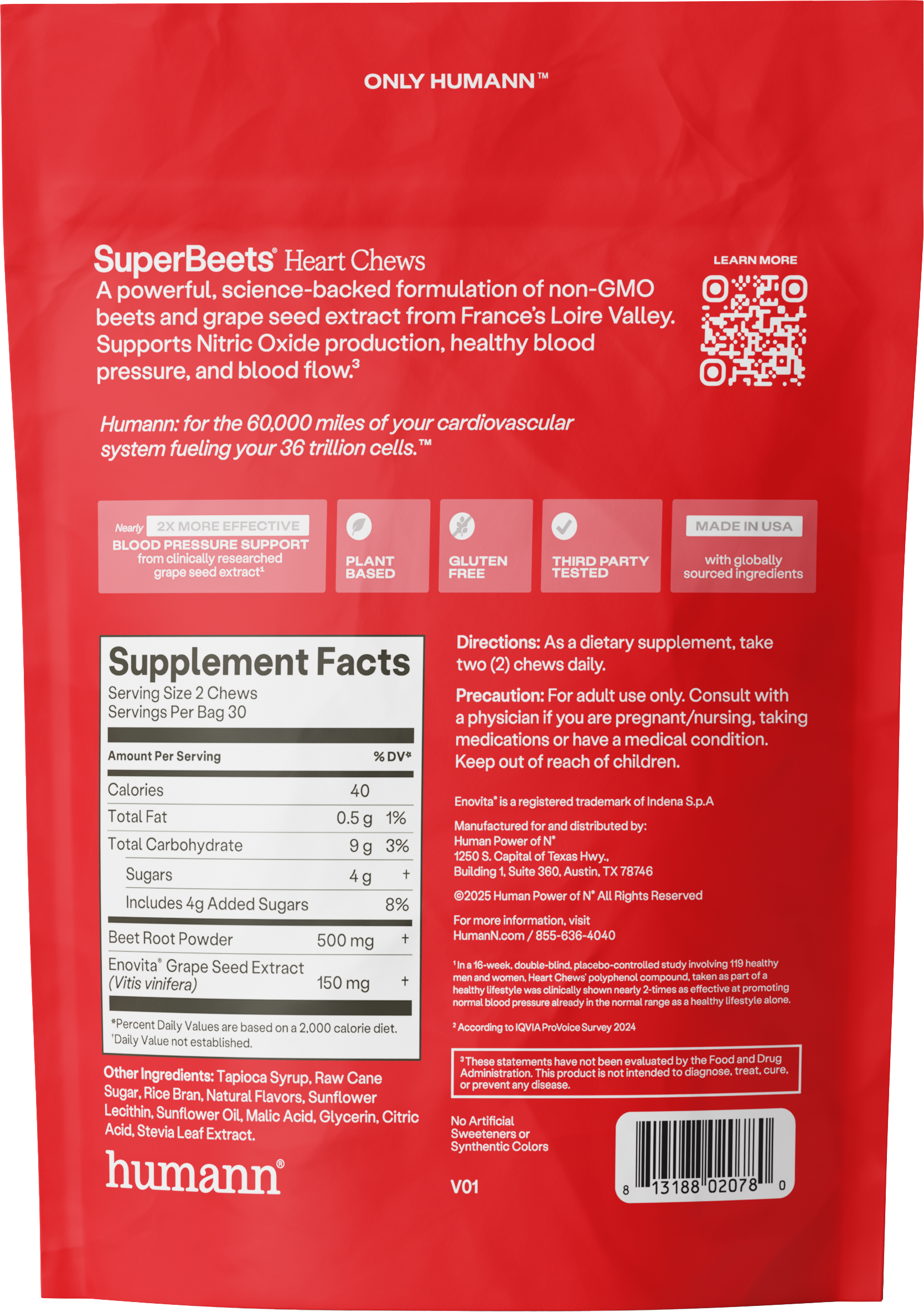 Humann SuperBeets ® Heart Chews