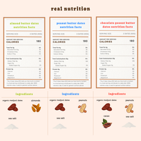 Variety Pack Nut Butter Dates | Snack Packs